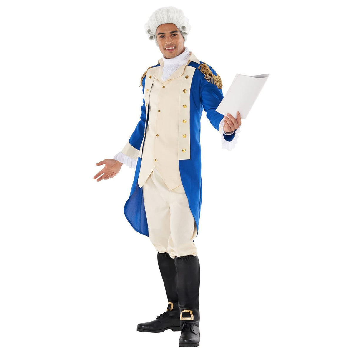 Morph - George Washington Costume Adult (With Wig)