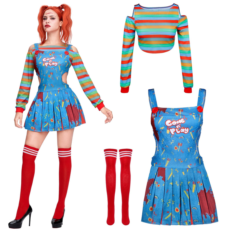 Joyfy Creepy Doll / Family Matching Killer Doll Costume