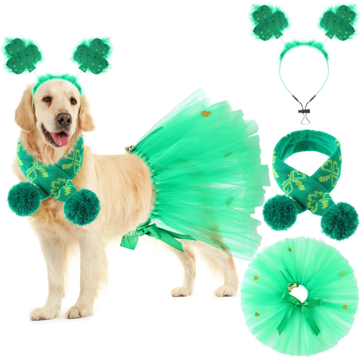 Shamrock Dog Costume – Medium