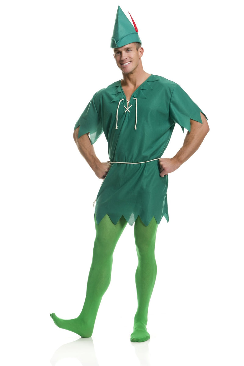 Charades Unisex Adult Peter Pan Adult Sized Costumes Green X-Small US