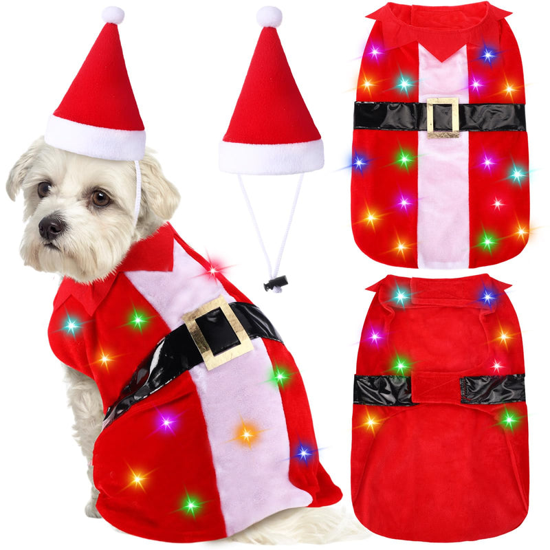 Light-Up Santa Pet Costume – M