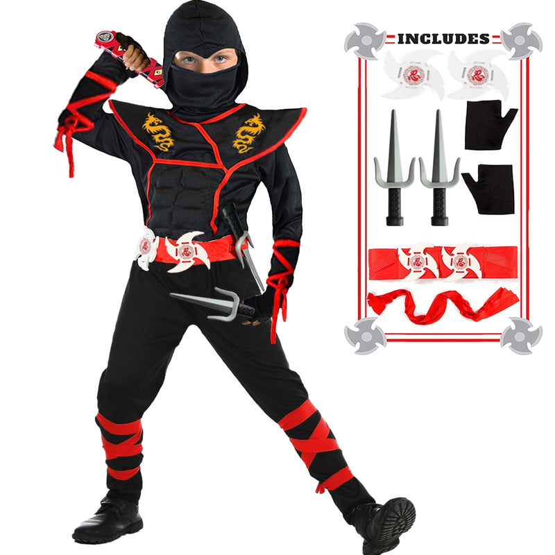 VAAT Kids Ninja Muscle Costume