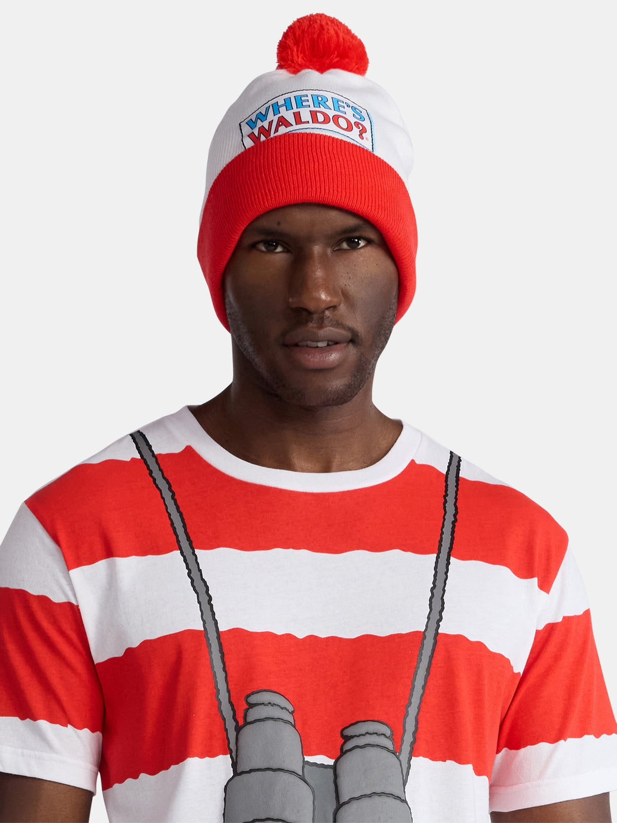 Where’s Waldo? Graphic Cosplay T-Shirt and Beanie